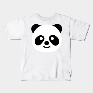 Panda Bear Face Emoticon Kids T-Shirt